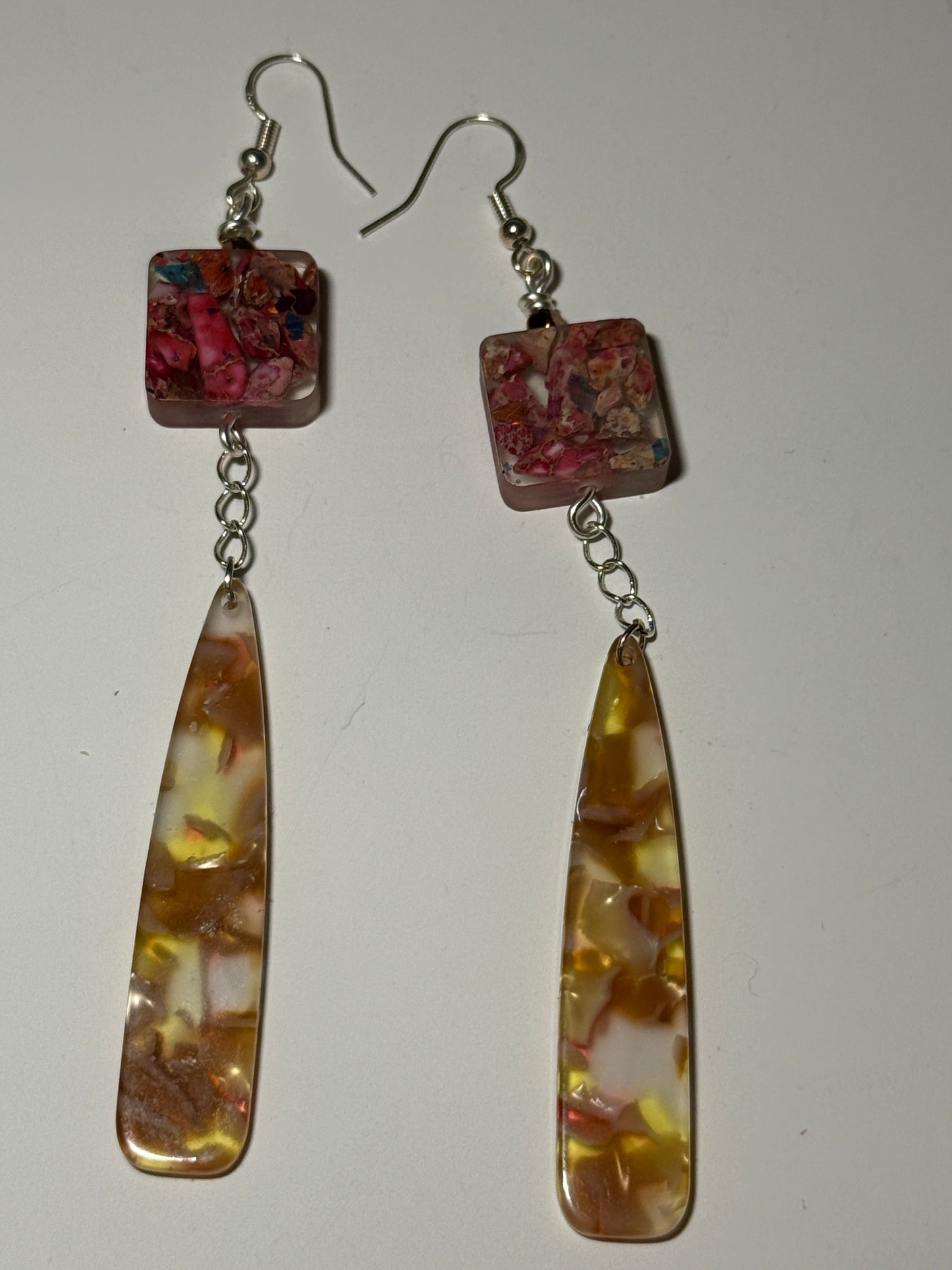Flower Cube Earrings