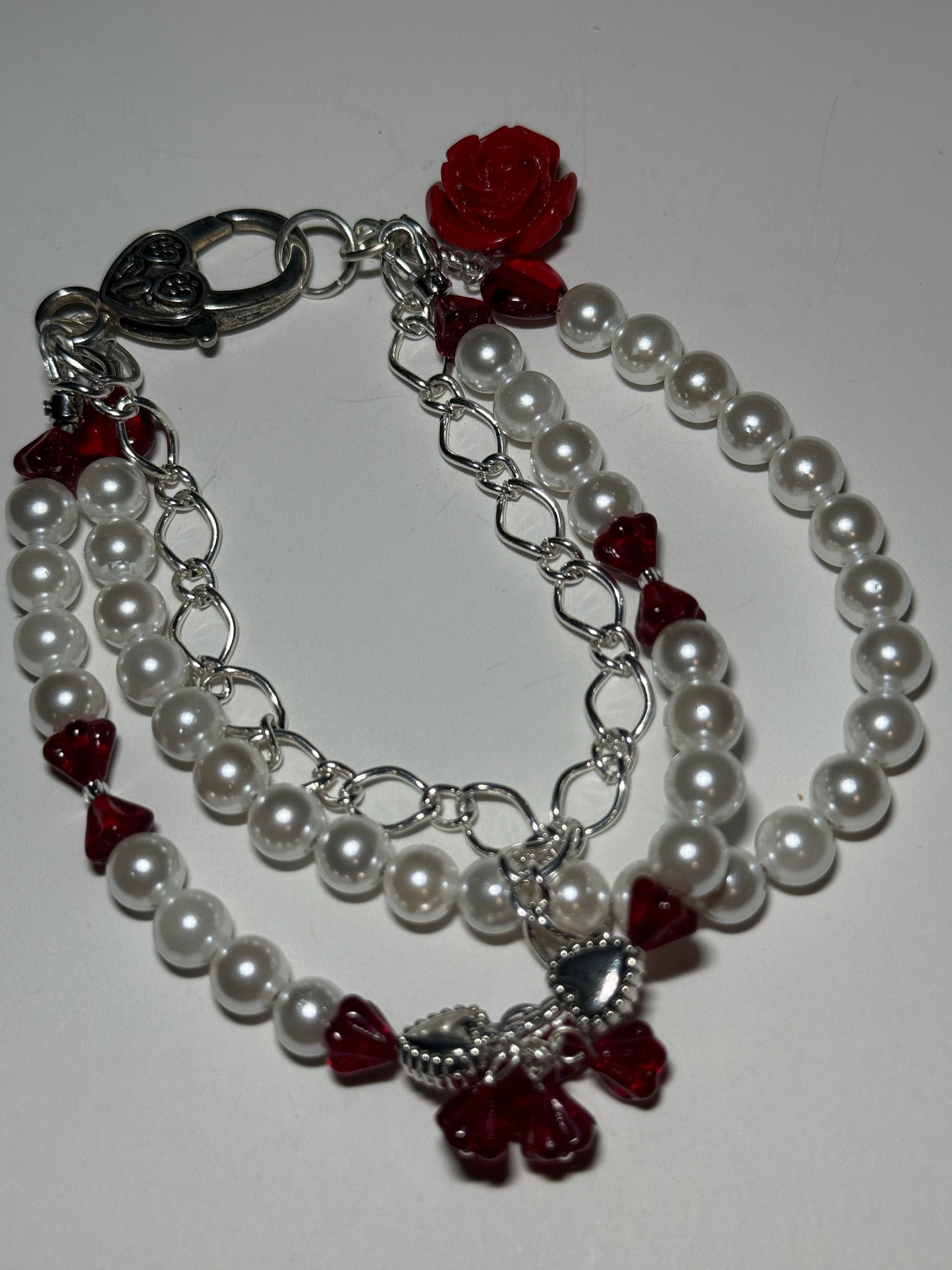 Roses and Pearls Bracelet