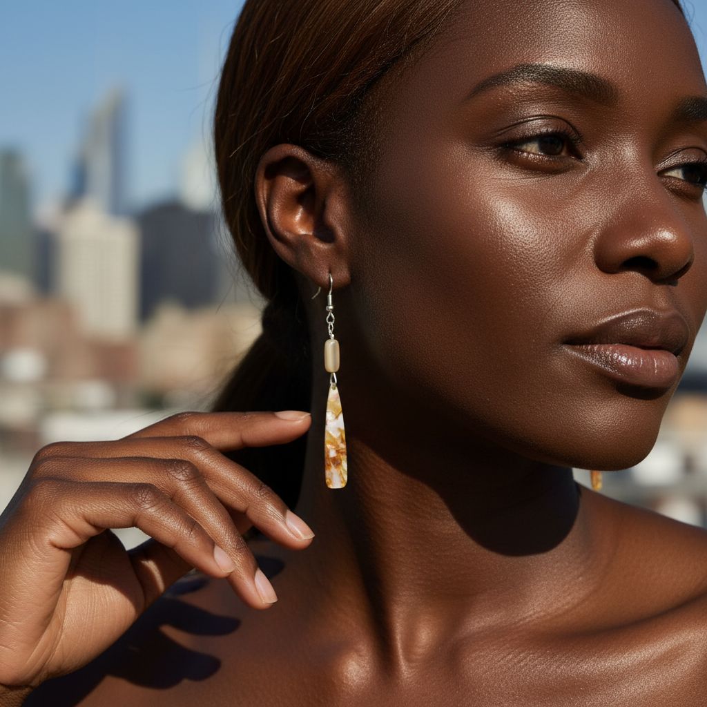Cat's Eye Dangle Earrings