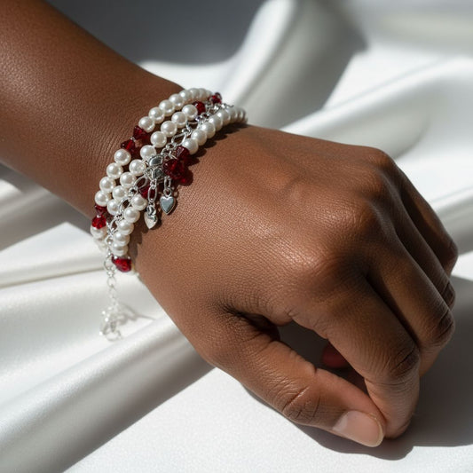 Roses and Pearls Bracelet