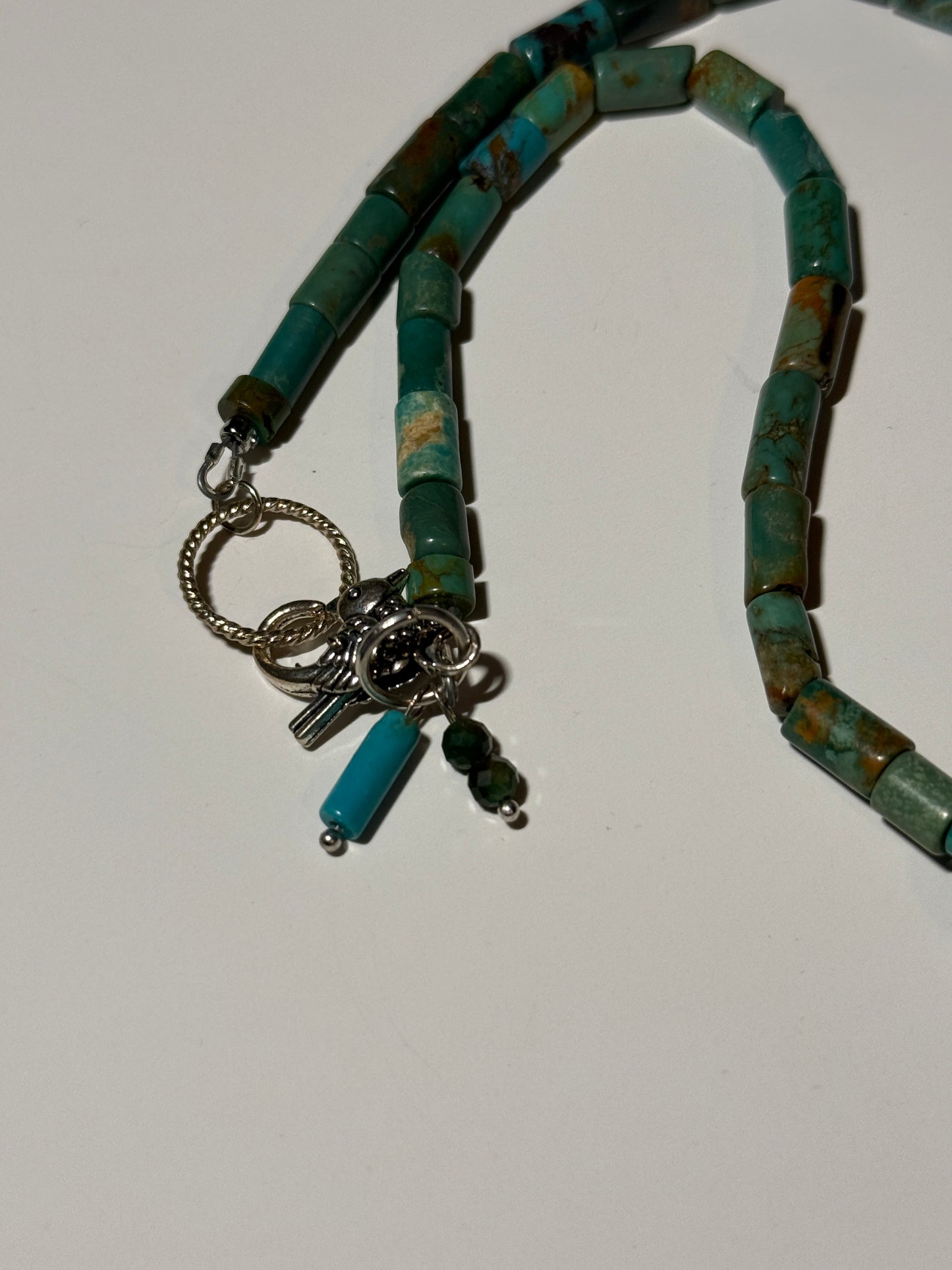 Turquoise Coin Bead Necklace