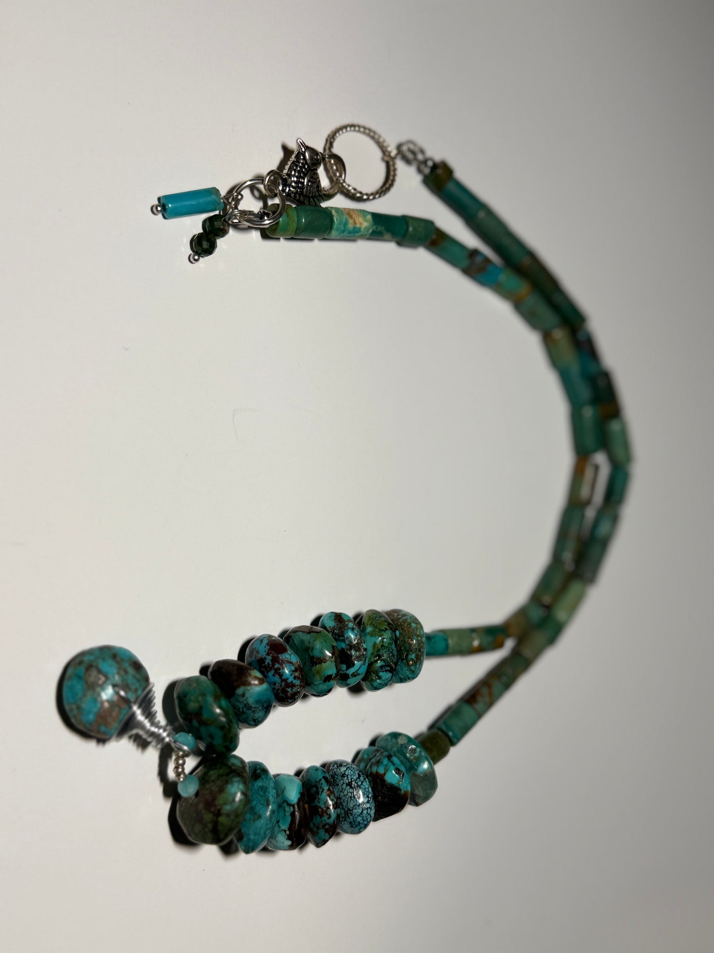 Turquoise Coin Bead Necklace