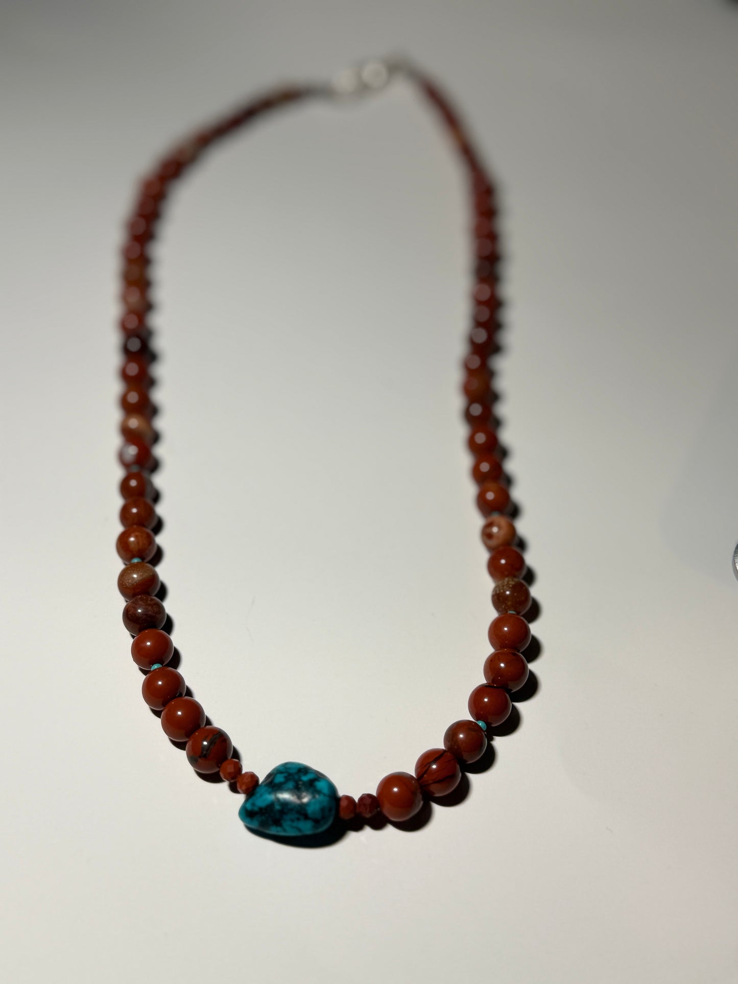 Red Creek Jasper and Turquoise Necklace